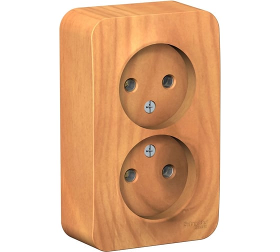 Розетка Systeme Electric (Schneider Electric) BLANCA О/У двойная без заземления без шторок, ЯСЕНЬ BLNRA000205 10 шт 13606481197723 1