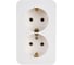 Розетка Systeme Electric (Schneider Electric) BLANCA О/У двойная с заземл. без штор. МОЛОЧНЫЙ BLNRA010212 8 шт 13606481196405 4