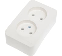 Розетка Systeme Electric (Schneider Electric) BLANCA О/У двойная без заземления без штор.16А,250В, МОЛОЧНЫЙ BLNRA000202 10 шт 13606481197600