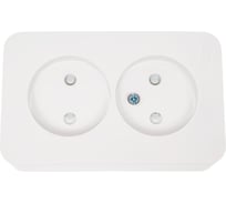 Розетка Systeme Electric (Schneider Electric) BLANCA О/У двойная без заземл. со шт. БЕЛЫЙ BLNRA001211 10 шт 13606481196092