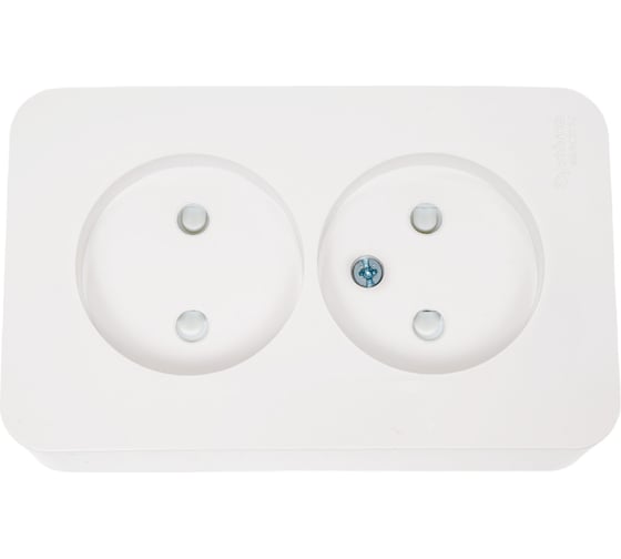 Розетка Systeme Electric (Schneider Electric) BLANCA О/У двойная без заземл. со шт. БЕЛЫЙ BLNRA001211 10 шт 13606481196092 1