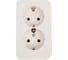Розетка Systeme Electric (Schneider Electric) BLANCA О/У двойная с заземлением без шторок, МОЛОЧНЫЙ BLNRA010202 8 шт 13606481197624 1