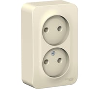 Розетка Systeme Electric (Schneider Electric) BLANCA О/У двойная без зазем. без штор МОЛОЧНЫЙ BLNRA000212 10 шт 13606481196382