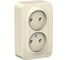 Розетка Systeme Electric (Schneider Electric) BLANCA О/У двойная без зазем. без штор МОЛОЧНЫЙ BLNRA000212 10 шт 13606481196382 1