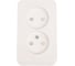 Розетка Systeme Electric (Schneider Electric) BLANCA О/У двойная без зазем.со шт. МОЛОЧНЫЙ BLNRA001212 10 шт 13606481196399 1