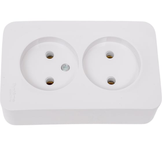 Розетка Systeme Electric (Schneider Electric) BLANCA О/У двойная без заземления без шторок, БЕЛЫЙ BLNRA000201 10 шт 13606481197433 1