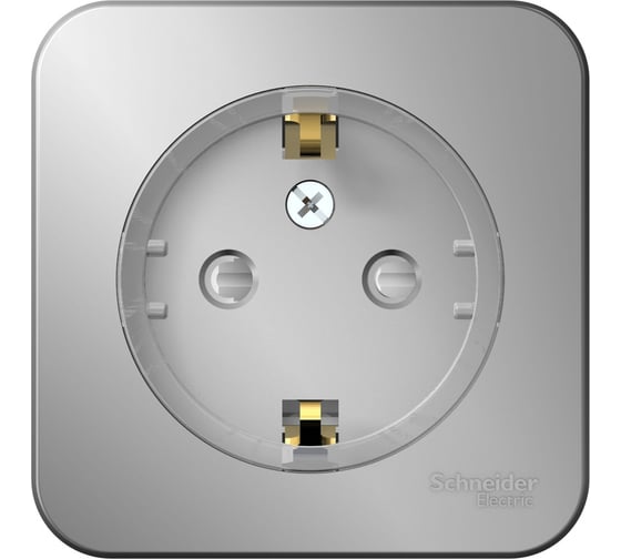 Розетка Systeme Electric (Schneider Electric) Blanca о/у с заземл. со шторк., (компакт) изол.пл 16а, 250в,алюминий BLNRA111113 12 шт 13606481198188 1