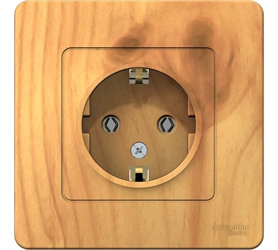 Розетка Systeme Electric (Schneider Electric) BLANCA С/У с заземлением без шторок, ЯСЕНЬ BLNRS001015 10 шт 13606481195811 1