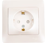 Розетка Systeme Electric (Schneider Electric) Glossa Перламутр с/з со шторками, 16А в сборе SE GSL000644 15 шт 13606485436101