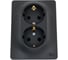 Розетка Systeme Electric (Schneider Electric) Glossa Антрацит 2-ая с/з со шторками, 16А в сборе SE GSL000726 10 шт 13606485436477 2