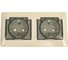 Розетка Systeme Electric (Schneider Electric) Glossa Беж 2-ая с/з, со шторками, в сборе, IP44 SE GSL000247 9 шт 13606480983334 1