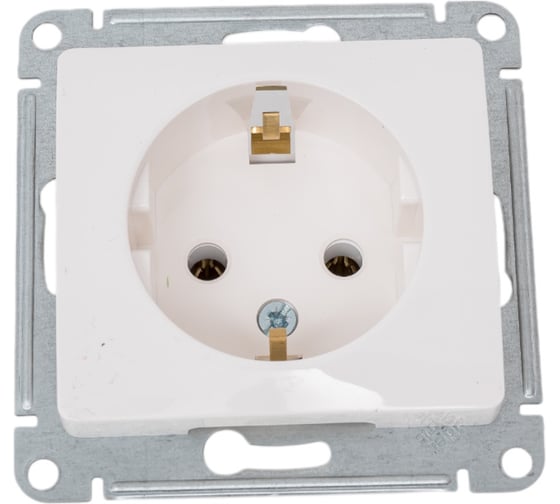 Розетка Systeme Electric (Schneider Electric) Glossa Молочная с/з SE GSL000943 20 шт 13606480982139 1
