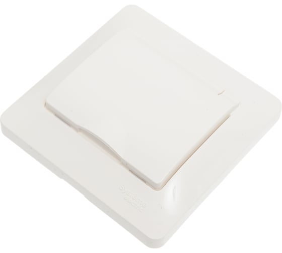 Розетка Systeme Electric (Schneider Electric) Glossa Молочная с/з со шторками с крышкой IP20 в сборе SE GSL000946 15 шт 13606480982160 1