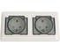 Розетка Systeme Electric (Schneider Electric) Glossa Молочная 2-ая с/з, со шторками, в сборе, IP44 SE GSL000947 9 шт 13606480983402 1