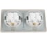 Розетка Systeme Electric (Schneider Electric) Glossa Молочная 2-ая с/з, со шторками, в сборе, IP44 SE GSL000947 9 шт 13606480983402 3