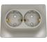 Розетка Systeme Electric (Schneider Electric) Glossa Платина 2-ая с/з со шторками в сборе SE GSL001226 6 шт 53606481208786 3