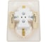 Розетка Systeme Electric (Schneider Electric) Glossa Молочная 2-ая с/з со шторками в сборе SE GSL000926 10 шт 13606480982085 4