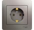 Розетка Systeme Electric (Schneider Electric) Glossa Платина с/з в сборе SE GSL001242 5 шт 53606481208823 1