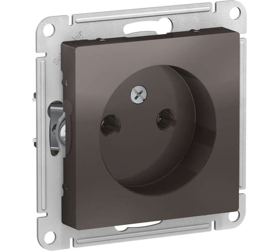 Механизм розетки Systeme Electric (Schneider Electric) 1-м СП ATLAS DESIGN без заземл. 16А мокко 1240368 ATN000641 10 шт 13606489702103 1