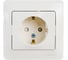 Розетка Systeme Electric (Schneider Electric) 1-м GLOSSA с заземл. защ. шторки беж. SchE GSL000244 15 шт 13606480658232 1