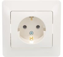 Розетка Systeme Electric (Schneider Electric) 1-м GLOSSA с заземл. беж. SchE GSL000242 15 шт 13606480658225