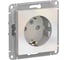 Механизм розетки Systeme Electric (Schneider Electric) 1-м СП ATLAS DESIGN с заземл. защ. шторки 16А жемчуг 1240285 ATN000445 10 шт 13606489584396 2