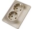 Розетка Systeme Electric (Schneider Electric) GLOSSA двойная с заземлением, 16А, , ТИТАН GSL000424 10 шт 13606480659215 2