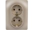 Розетка Systeme Electric (Schneider Electric) GLOSSA двойная с заземлением, 16А, , ТИТАН GSL000424 10 шт 13606480659215 4