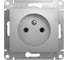 Розетка Systeme Electric (Schneider Electric) GLOSSA без заземления, 16А, , АЛЮМИНИЙ GSL000341 20 шт 13606480658454 2