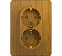 Розетка Systeme Electric (Schneider Electric) GLOSSA двойная с заземлением, 16А, , ДЕРЕВО ДУБ GSL000524 10 шт 13606480659659