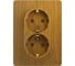 Розетка Systeme Electric (Schneider Electric) GLOSSA двойная с заземлением, 16А, , ДЕРЕВО ДУБ GSL000524 10 шт 13606480659659 1