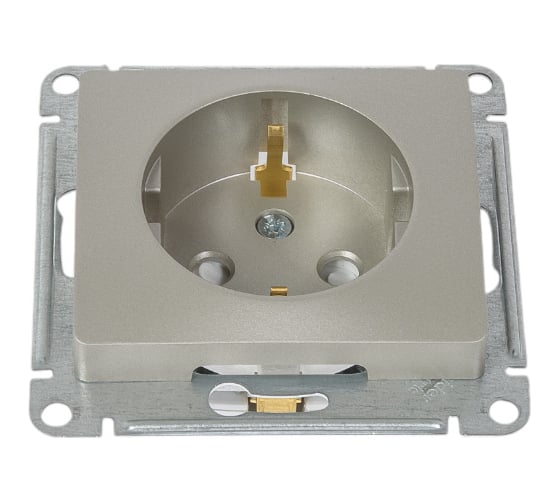 Розетка Systeme Electric (Schneider Electric) Glossa Платина с/з со шторками SE GSL001245 5 шт 53606481208854 1