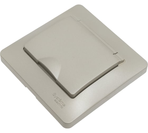 Розетка Systeme Electric (Schneider Electric) Glossa Платина с/з со шторками с крышкой IP20 в сборе SE GSL001246 5 шт 53606481208861 1