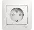 Розетка Systeme Electric (Schneider Electric) 1-м GLOSSA с заземл. защ. шторки бел. SchE GSL000144 15 шт 13606480657730 1