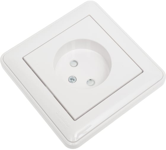 Розетка Systeme Electric (Schneider Electric) 1-м СП W59 16А без заземл. защ. шторки бел. SchE RS16-151-18 10 шт 4607050335036 1