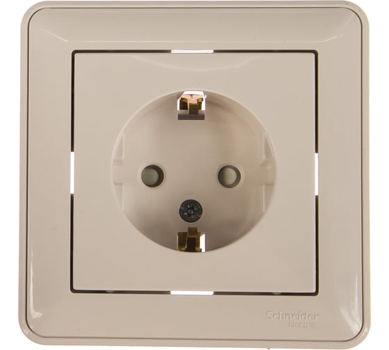 Розетка Systeme Electric (Schneider Electric) 1-м СП W59 16А с заземл. защ. шторки бел. SchEРС16-152-18 RS16-152-18 10 шт 4607050335050 1