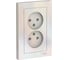 Розетка Systeme Electric (Schneider Electric) 2-м ATLAS DESIGN без заземл. 16А в сборе жемчуг 1240272 ATN000420 6 шт 13606489584273 2