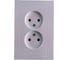 Розетка Systeme Electric (Schneider Electric) 2-м ATLAS DESIGN без заземл. 16А в сборе жемчуг 1240272 ATN000420 6 шт 13606489584273 5