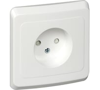 Розетка Systeme Electric (Schneider Electric) 1-м СП Этюд 16А IP20 защ. шторки без заземл. бел. PC16-002B 20 шт 4607098940223