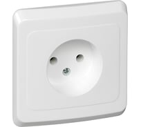 Розетка Systeme Electric (Schneider Electric) 1-м СП Этюд 16А IP20 без заземл. бел. PC16-001B 20 шт 4607098940209