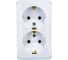 Розетка Systeme Electric (Schneider Electric) 2-м ОП Этюд 16А с заземл. бел. SchE PA16-007B 16 шт 4607098940742 2