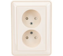 Розетка Systeme Electric (Schneider Electric) 2-м СП W59 без заземл. защ. шторки сл. кость SchEРС16-254-28 RS16-254-28 6 шт 4607138066357