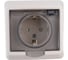 Розетка Systeme Electric (Schneider Electric) 1-м СП Этюд защ. шторки с заземл. IP44 крем. PC16-044K 14 шт 4607098941121 1