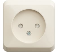Розетка Systeme Electric (Schneider Electric) 1-м ОП Этюд 16А без заземл. з/ш крем. SchE PA16-002K 25 шт 4607098941381