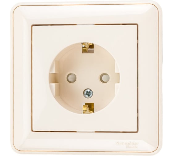 Розетка Systeme Electric (Schneider Electric) 1-м СП W59 16А с заземл. защ. шторки сл. кость SchE RS16-152-28 10 шт 4607050335821 1