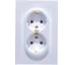 Розетка Systeme Electric (Schneider Electric) 2-м ATLAS DESIGN с заземл. 16А в сборе жемчуг ATN000424 6 шт 13606489584297 3