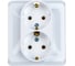 Розетка Systeme Electric (Schneider Electric) 2-м СП Этюд 16А с заземл. бел. SchE PC16-007B 15 шт 4607098940322 2