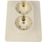 Розетка Systeme Electric (Schneider Electric) 2-м GLOSSA с заземл. защ. шторки беж. SchE GSL000226 10 шт 13606480658287 2