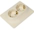 Розетка Systeme Electric (Schneider Electric) 2-м GLOSSA с заземл. защ. шторки беж. SchE GSL000226 10 шт 13606480658287 3