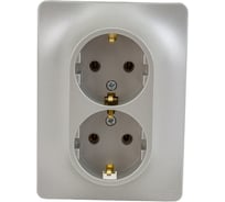 Розетка Systeme Electric (Schneider Electric) 2-м СП Glossa 16А IP20 250В с заземл. в сборе платина GSL001224 6 шт 53606481208779
